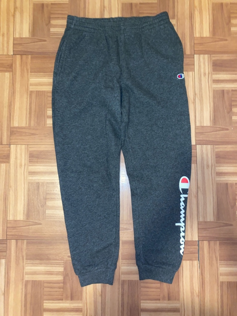 Champion Kids Charcoal Gray Logo Joggers